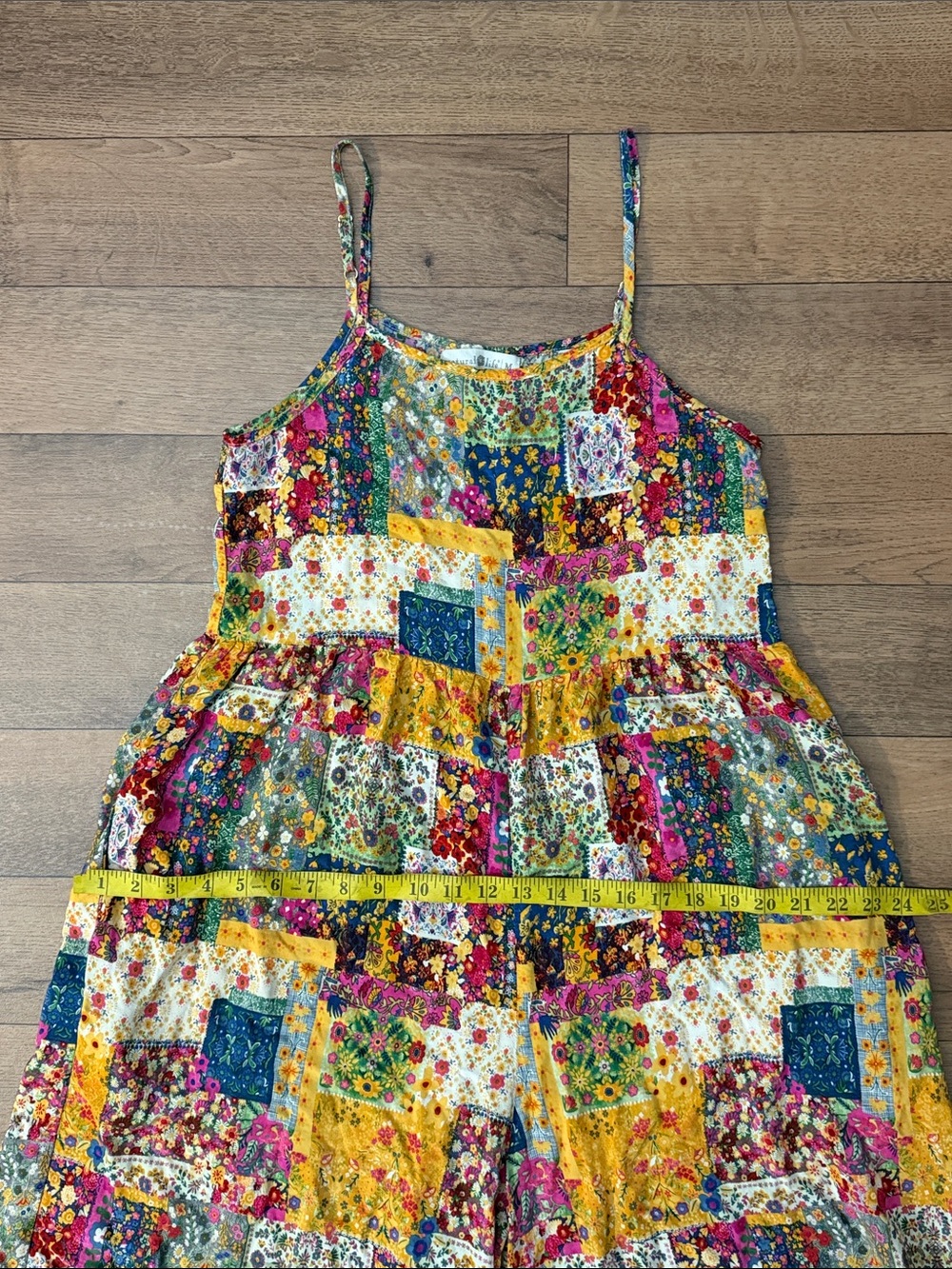 Natural Life Size Medium Patch Design Jumpsuit Bohemian Earthy Whimsical Boho M - Picture 11 of 16